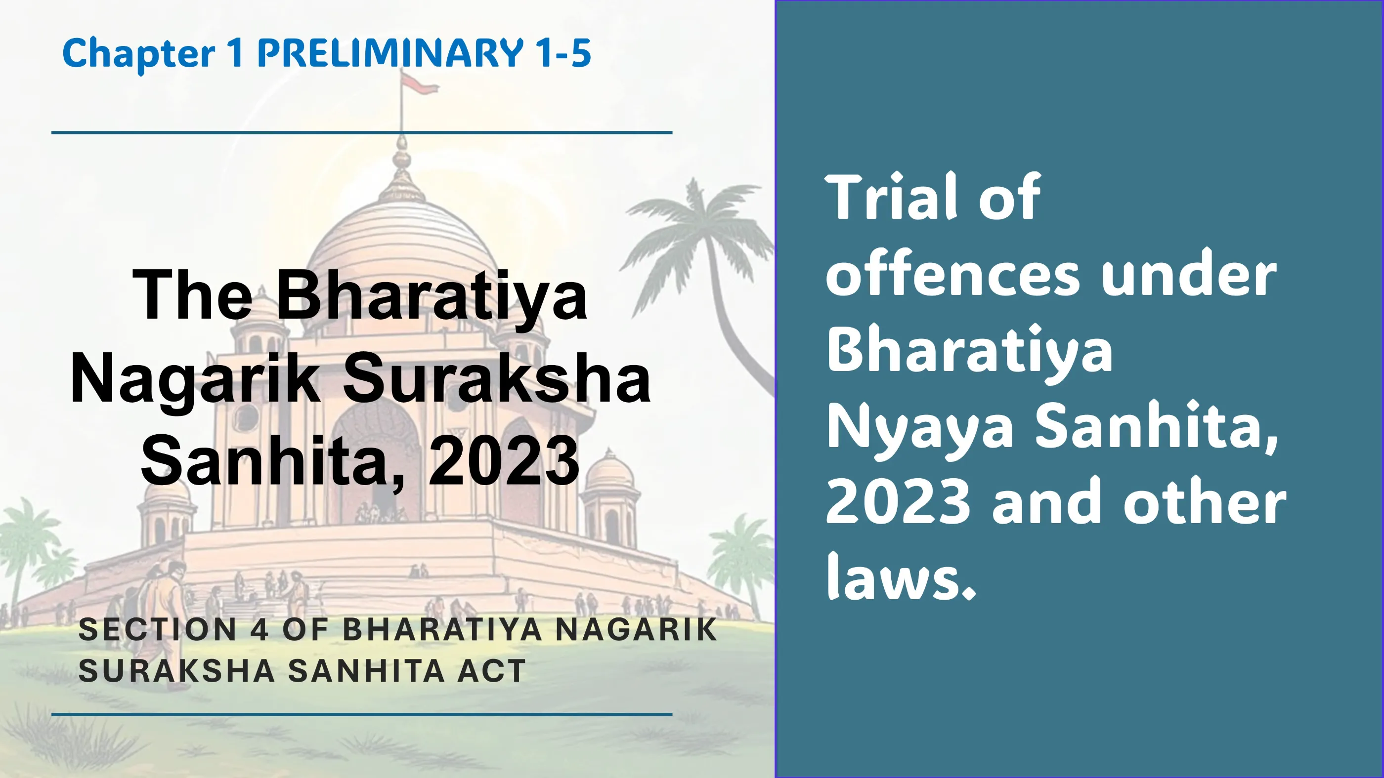 Section 4 of Bharatiya Nagarik Suraksha Sanhita Act