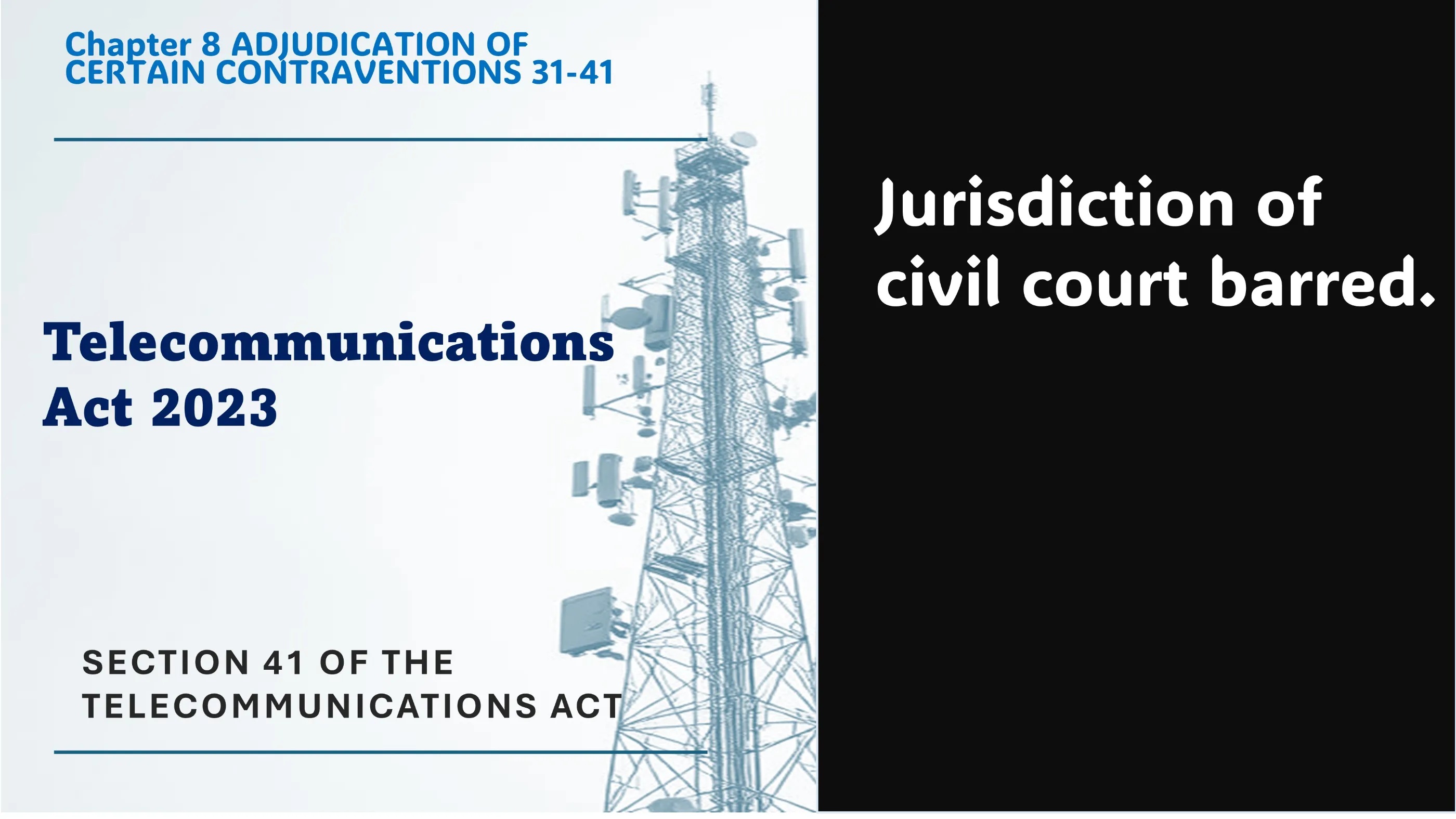 Section 41 of The Telecommunications Act