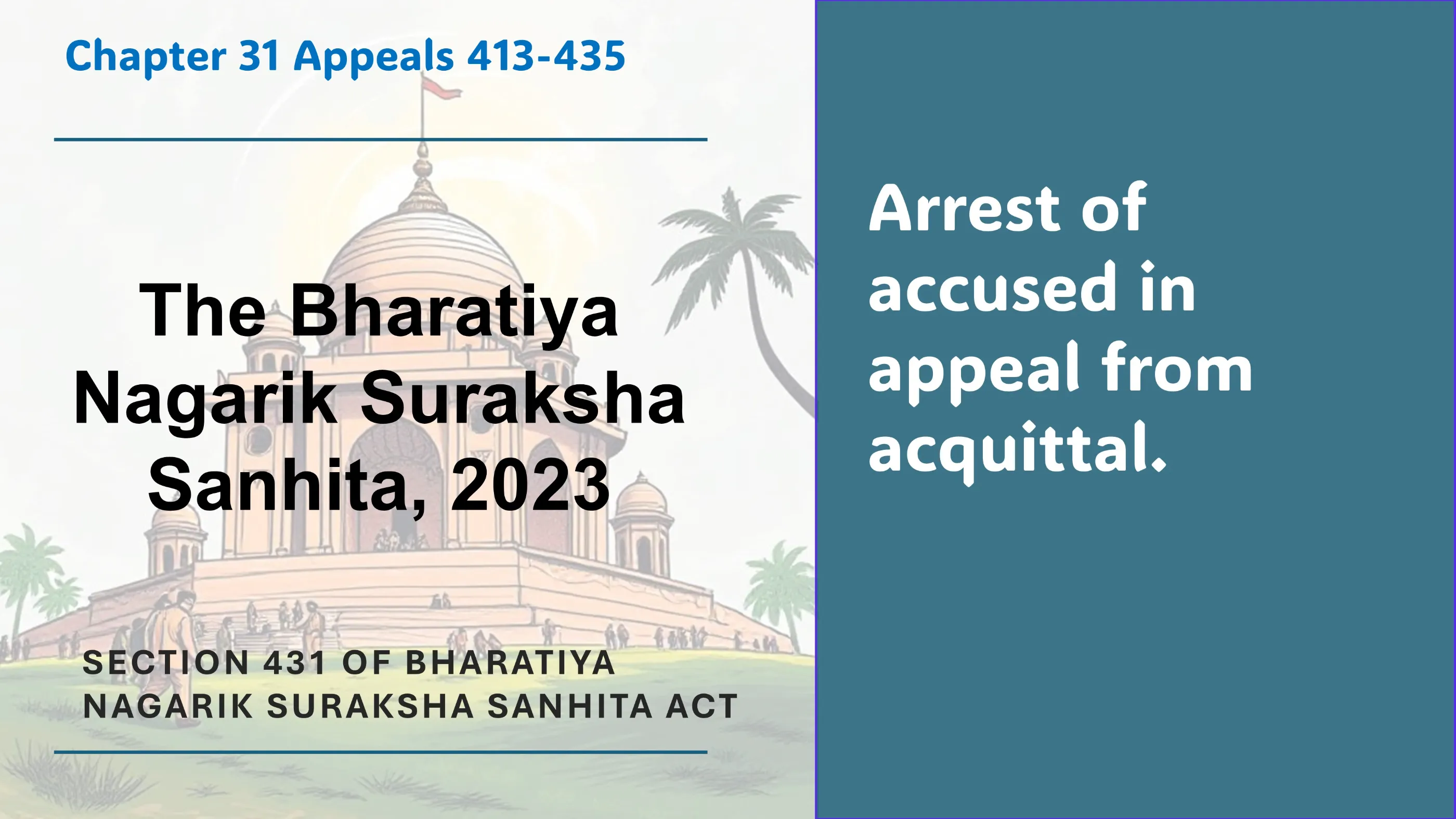 Section 431 of Bharatiya Nagarik Suraksha Sanhita Act