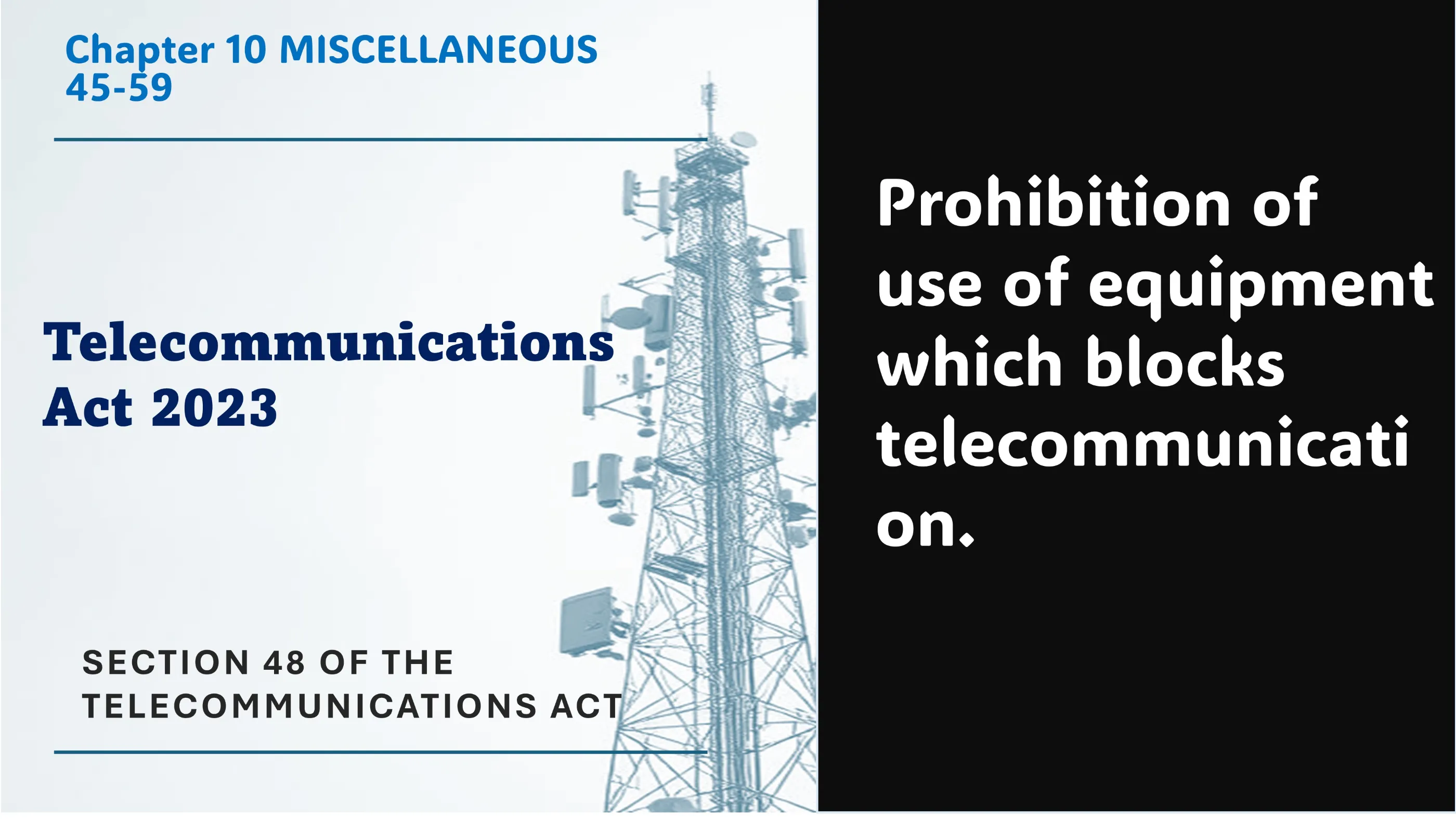 Section 48 of The Telecommunications Act
