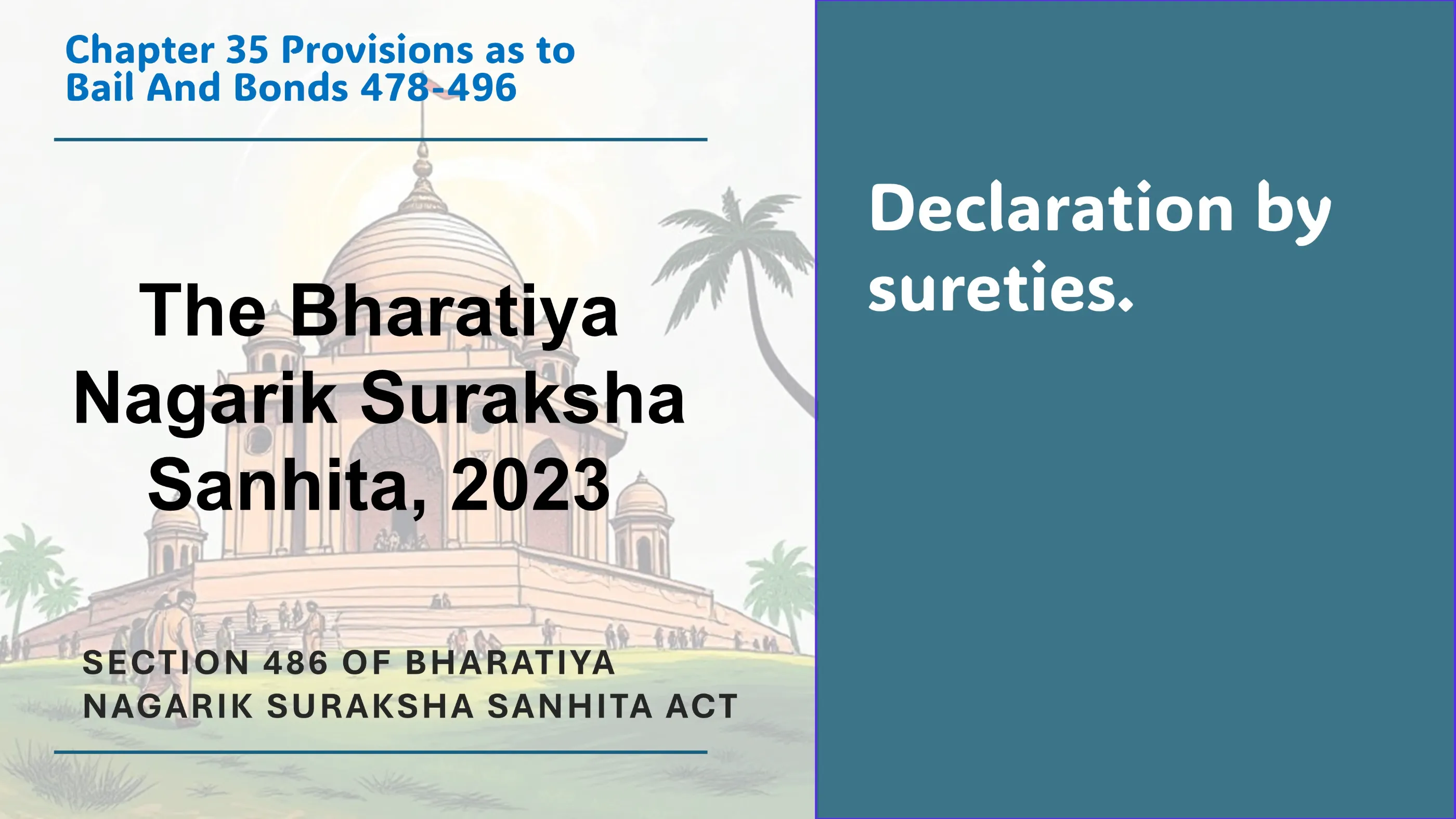 Section 486 of Bharatiya Nagarik Suraksha Sanhita Act