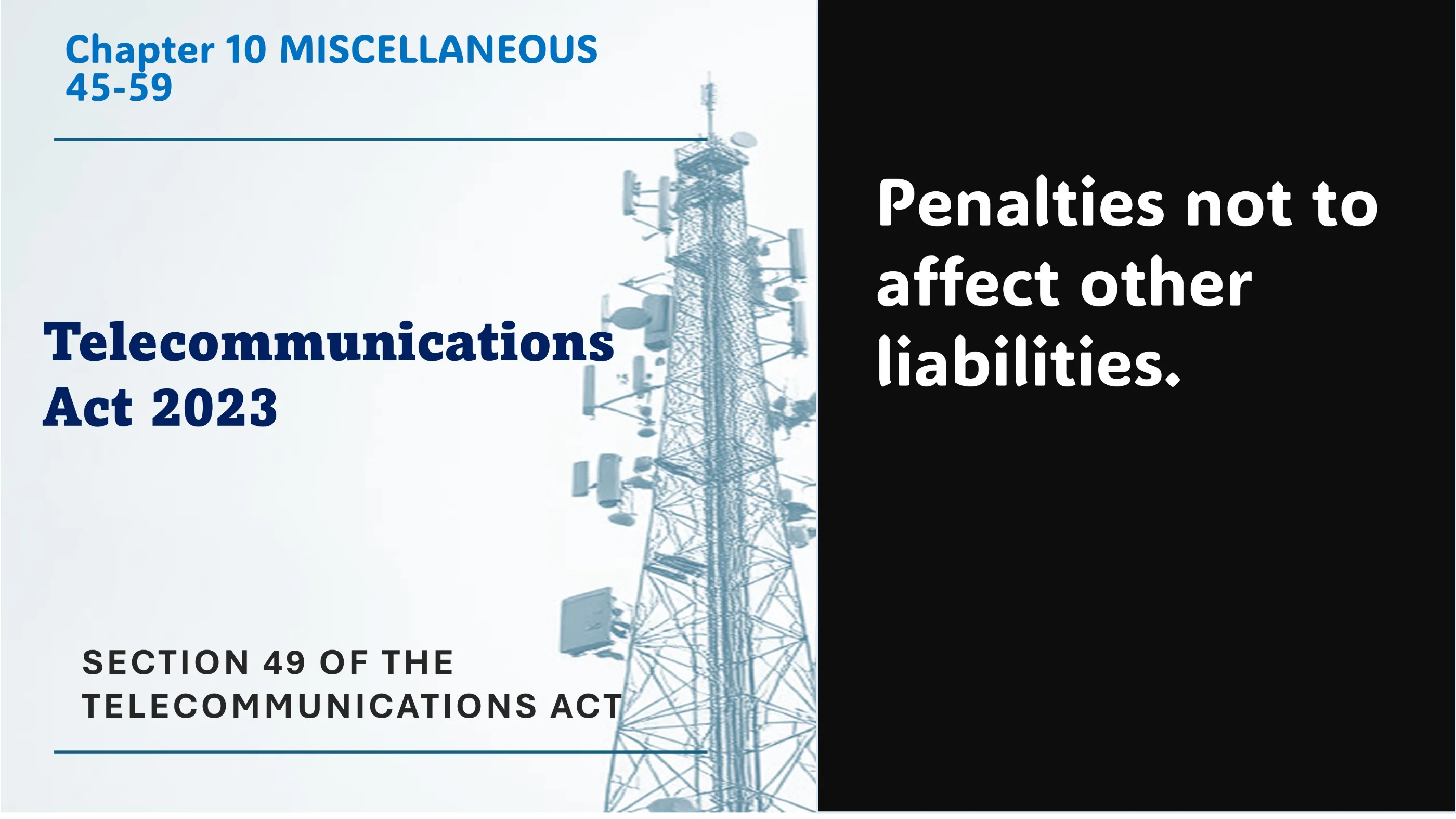 Section 49 of The Telecommunications Act