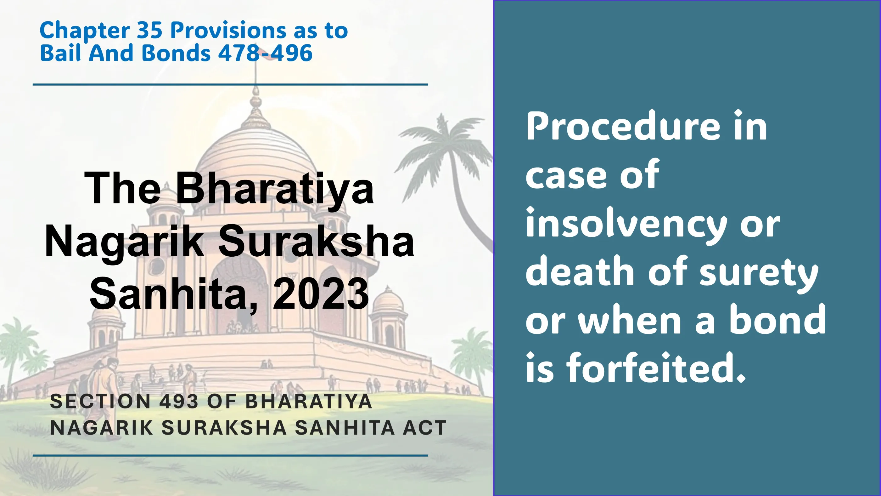 Section 493 of Bharatiya Nagarik Suraksha Sanhita Act