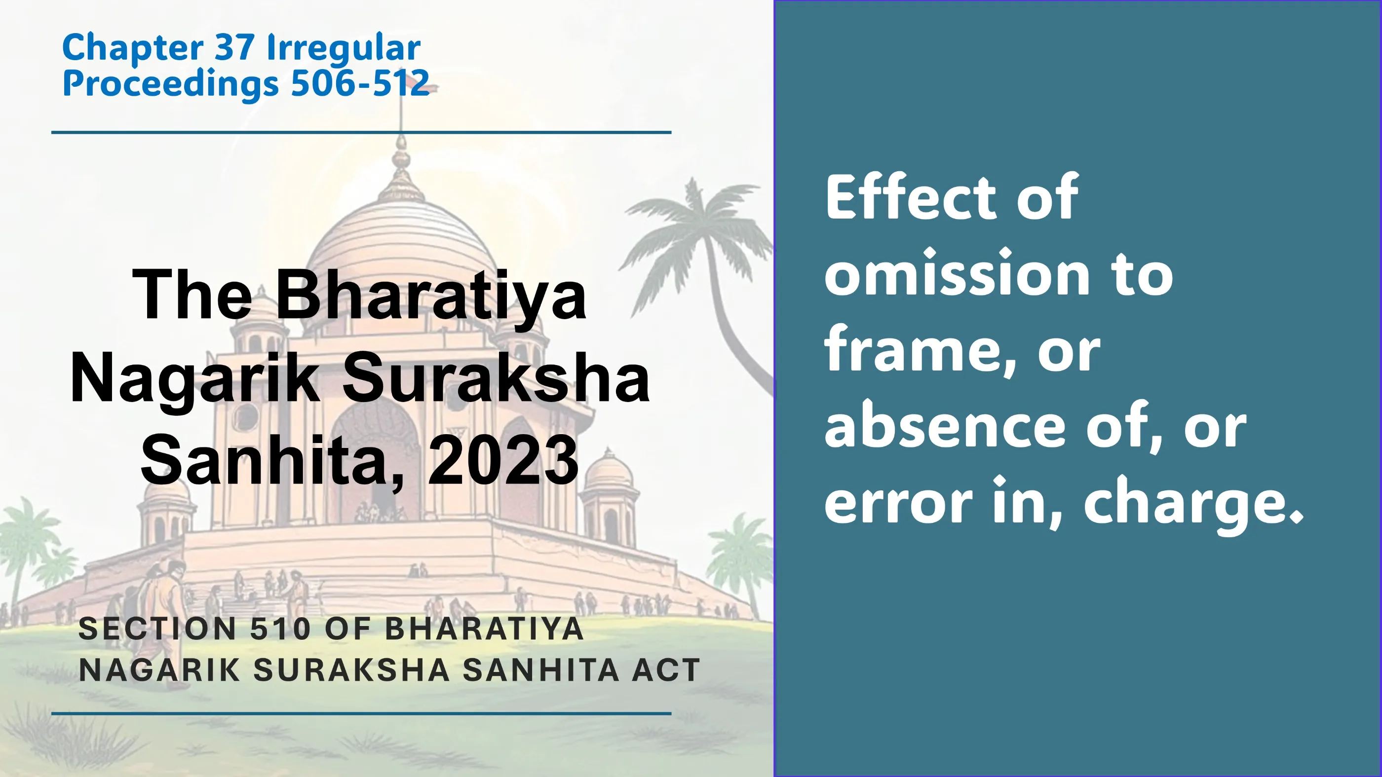 Section 510 of Bharatiya Nagarik Suraksha Sanhita Act