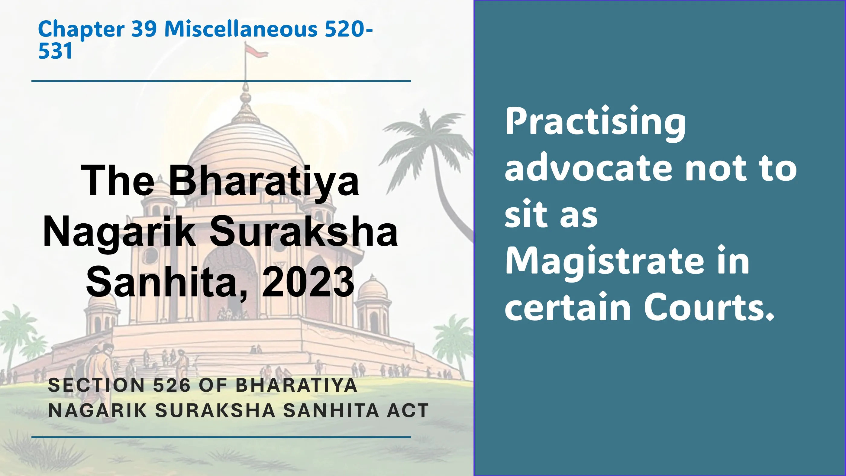 Section 526 of Bharatiya Nagarik Suraksha Sanhita Act