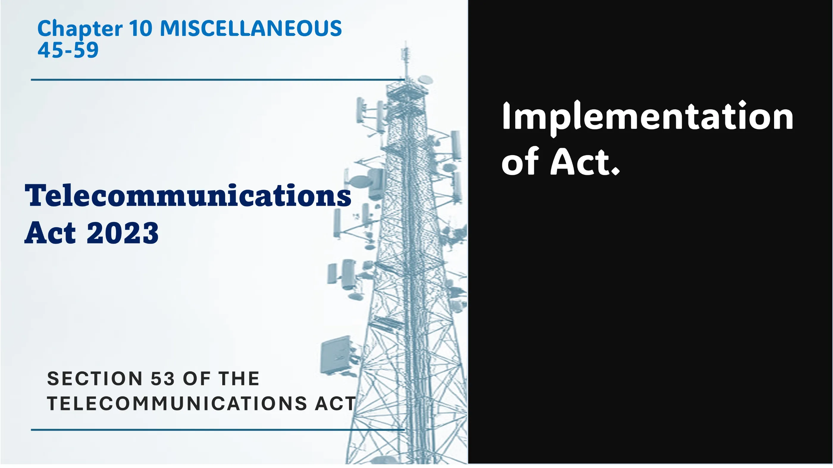 Section 53 of The Telecommunications Act