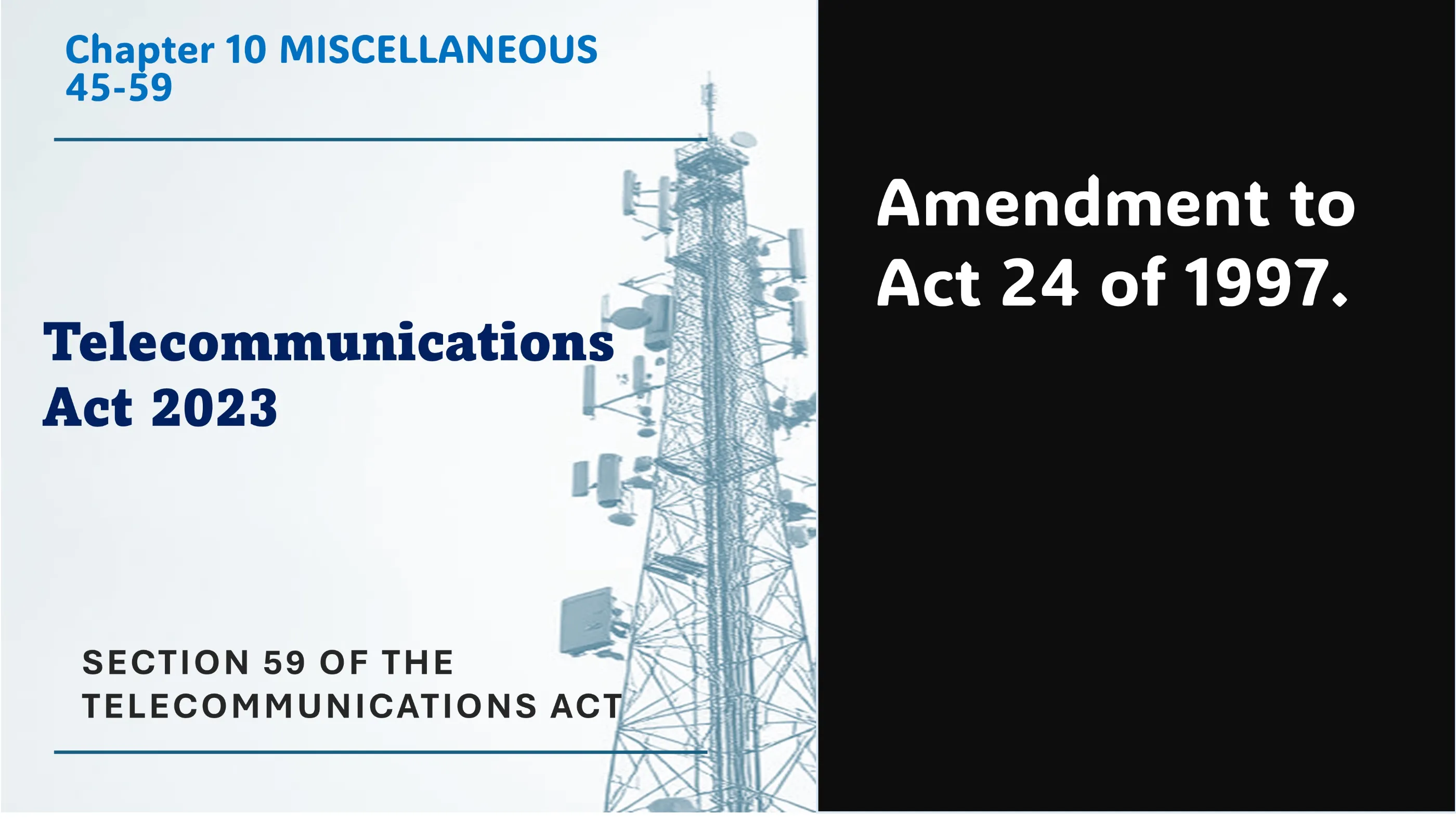 Section 59 of The Telecommunications Act