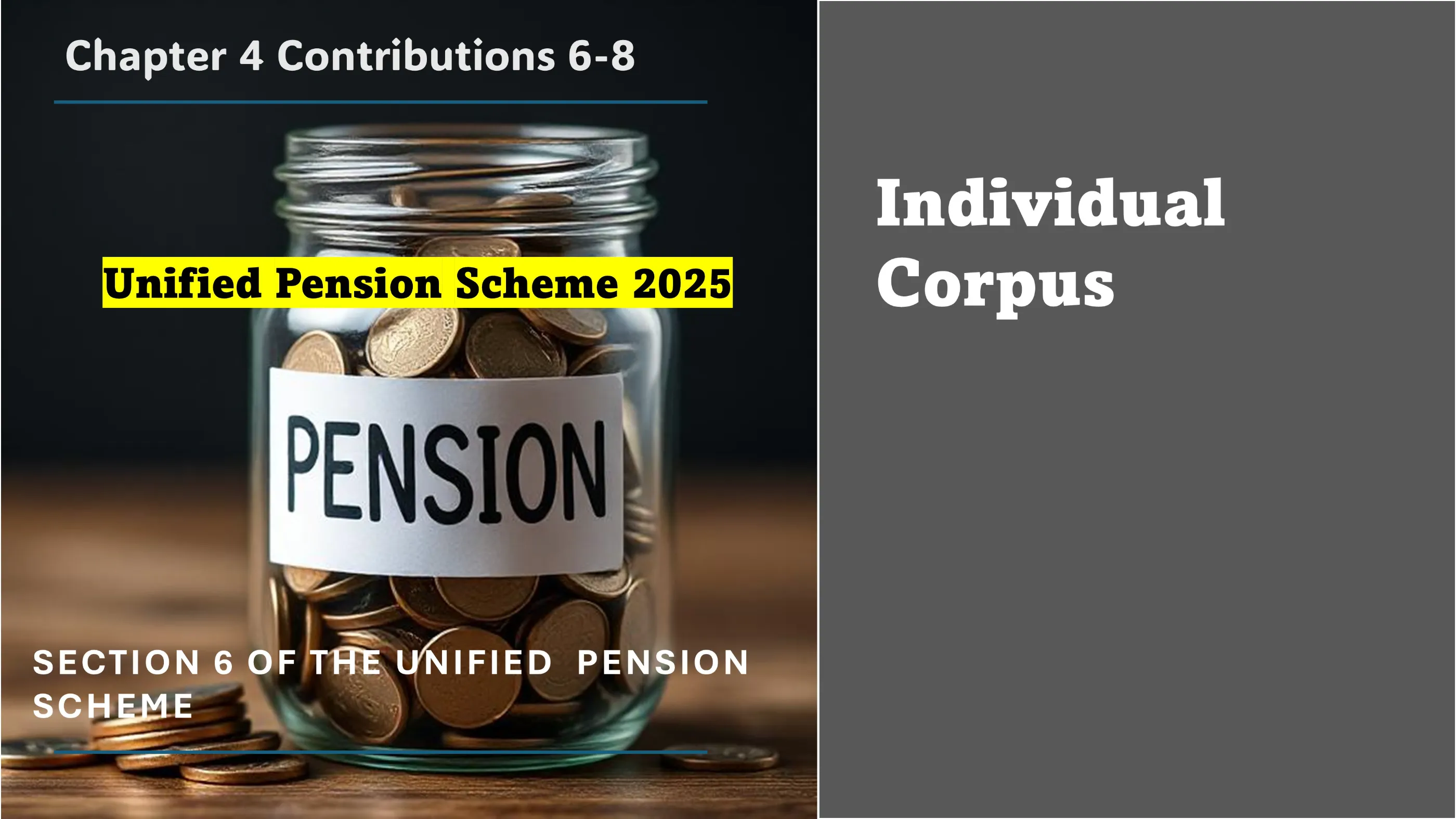 Section 6 of The Unified Pension Scheme