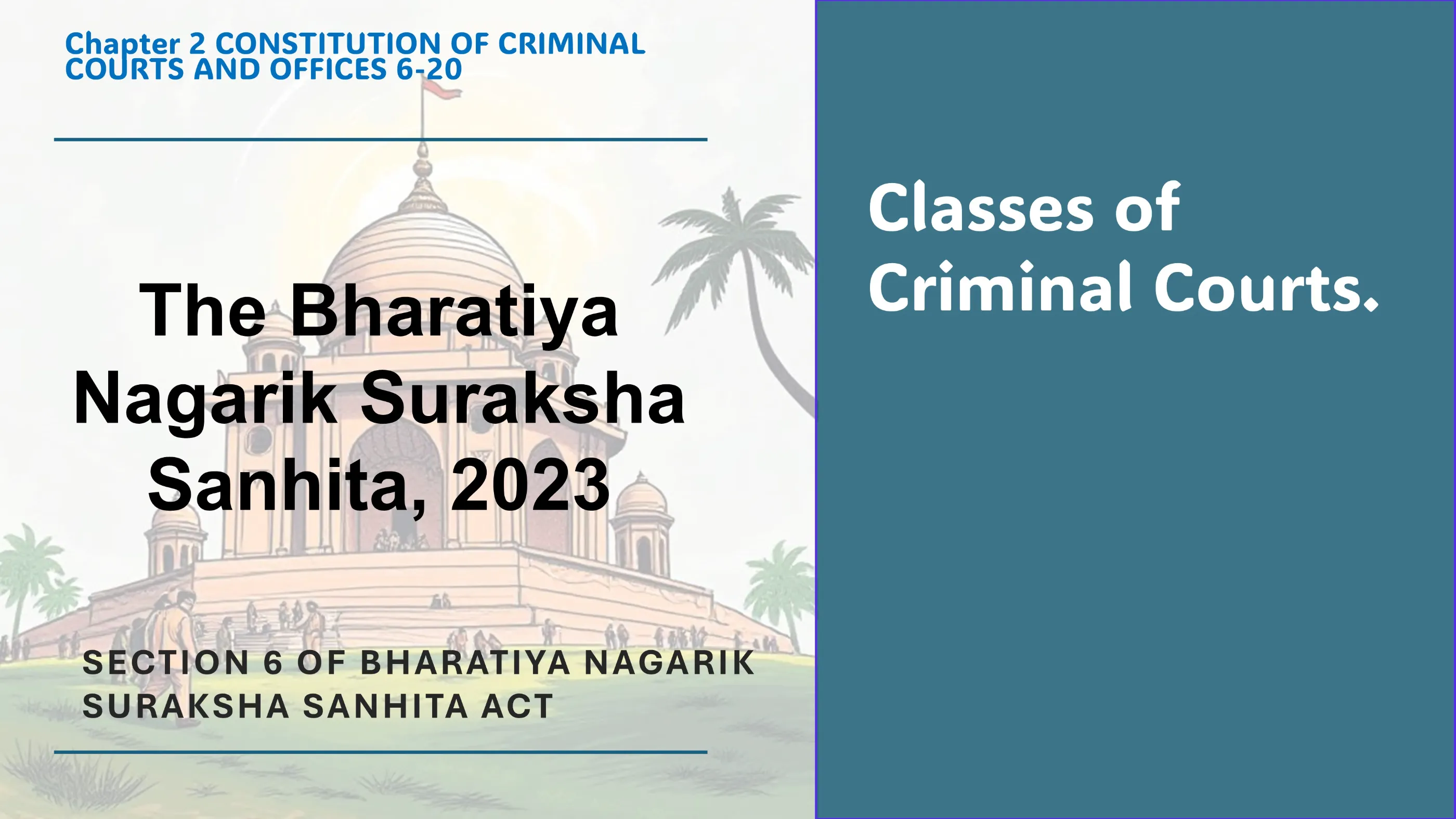 Section 6 of Bharatiya Nagarik Suraksha Sanhita Act