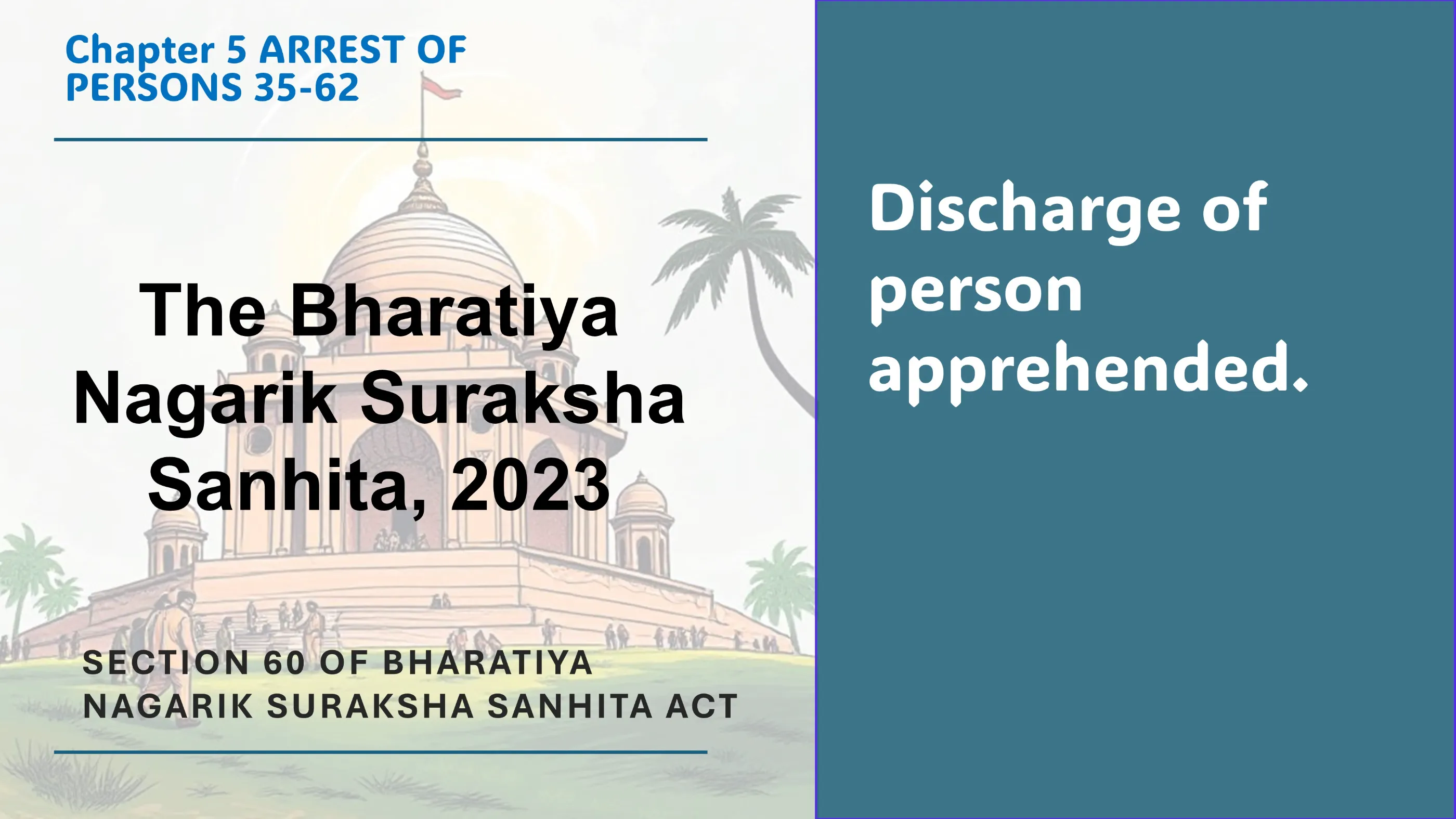 Section 60 of Bharatiya Nagarik Suraksha Sanhita Act
