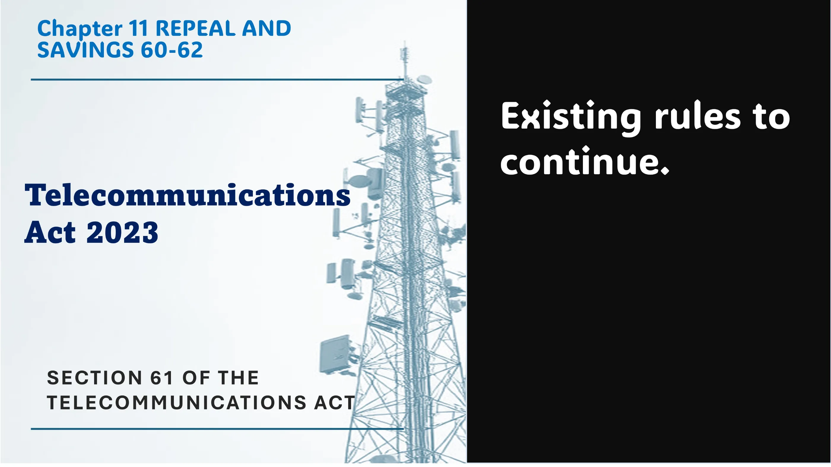 Section 61 of The Telecommunications Act