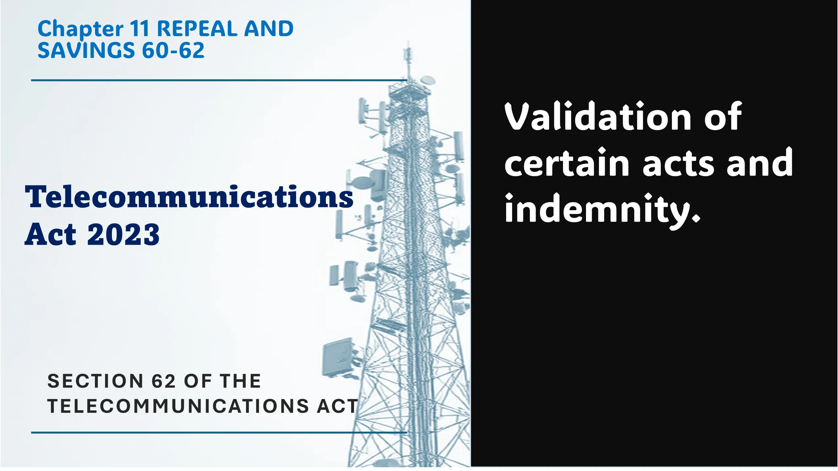 Section 62 of The Telecommunications Act