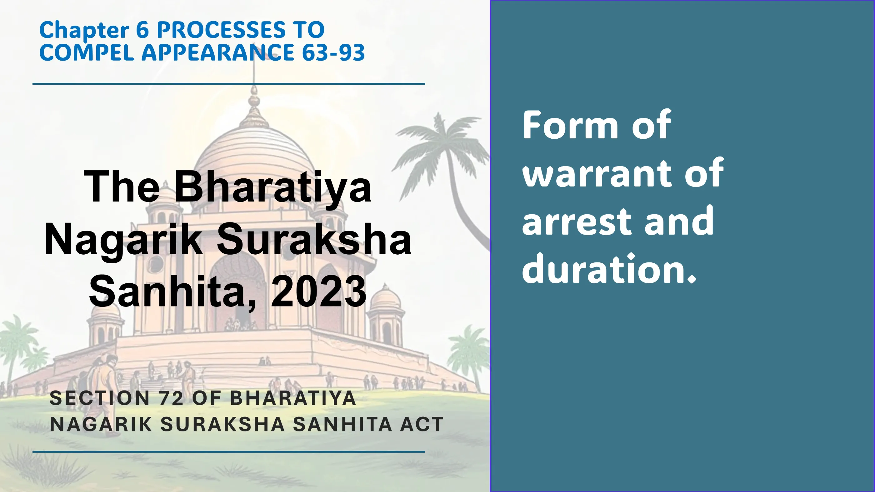 Section 72 of Bharatiya Nagarik Suraksha Sanhita Act
